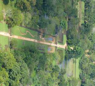 Blick vom Felsen Sirigiriya