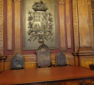 Im Versammlungssaal des Börsenpalastes
