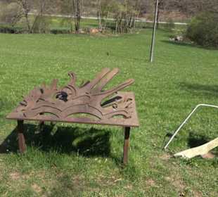 Sculptoura Frühstück im Freien