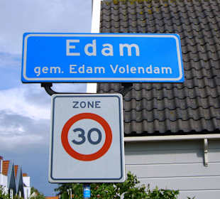 Edam Ortsschild