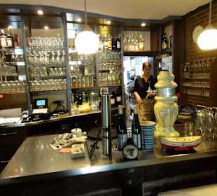 Blick auf den Tresenbereich der Hammehütte