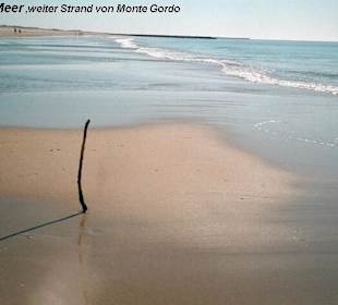 weiter Strand von Monte Gordo