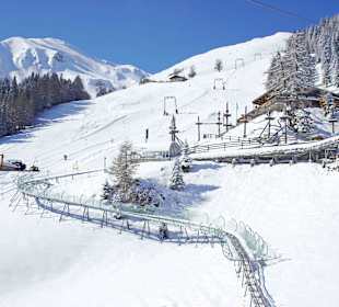 Lenzerheide Rodelbahn Pradaschier auch im Winter