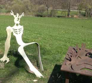 Sculptoura Frühstück im Freien