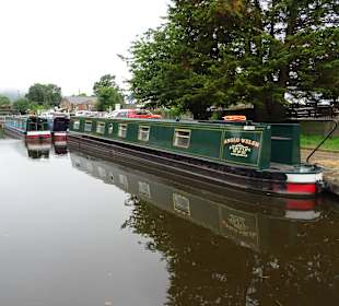 Haus Narrow Boat im Hafen von Trevor