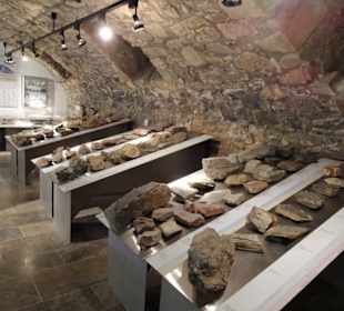 Im Lapidarium des Stadtmuseums Saalfeld