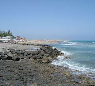Von Maspalomas Blick nach Playa del Ingles