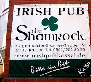 Das Werbeschild des Shamrock