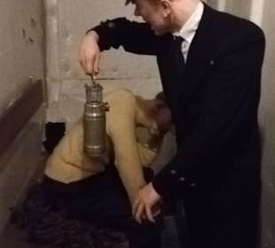 Einen Knast gab es auch an Bord