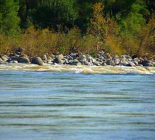 Rafting Selge Landschaft/An- & Abfahrt