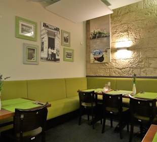 In den Gasträumen des Restaurants Pizzeria Gargano