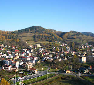 Widok na centrum Muszyny