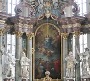 Die katholische Kirche in der Volkacher Altstadt