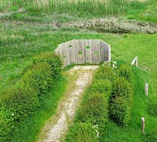 Vogelbeobachtungsposten auf der Luneplate