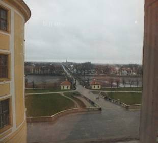 Blick auf di Auffahrt