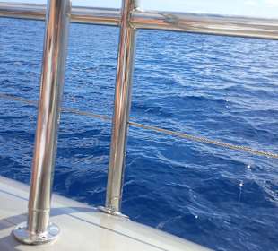 An Bord des Katamarans