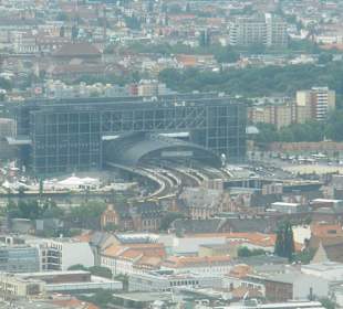 Blick auf den neuen Hauptbahnhof