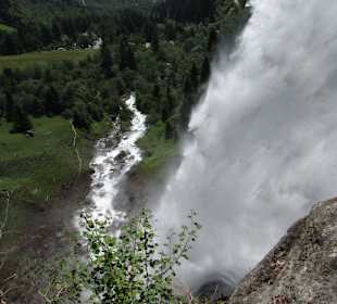 Wasserfall von oben