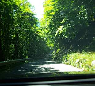 Schlechter Straßenabschnitt