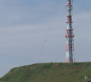 Weithin sichtbar: der Sendeturm von Helgoland
