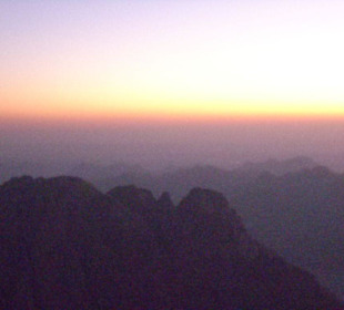 Der Ausblick über die Berge