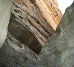 Der weg durch die Schlucht