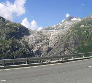 Droga do andermatt przez furkapass