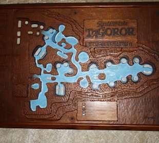 Übersicht des Höhlenrestaurants