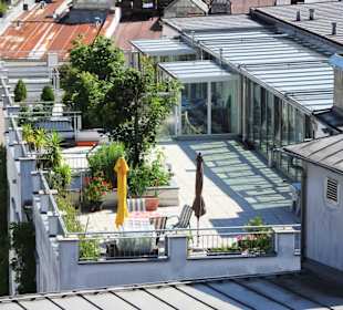 Dachgärten in der Wasserburger Altstadt