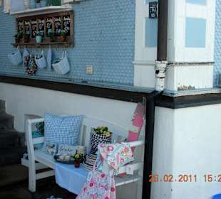Cafe Blaues Haus Eingang