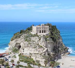 Blick von Tropea auf das Meer
