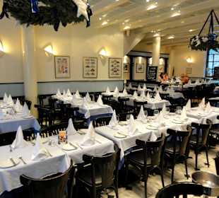 Blick in das Restaurant Fischhaus