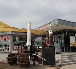 Eingang zum Fischrestaurant