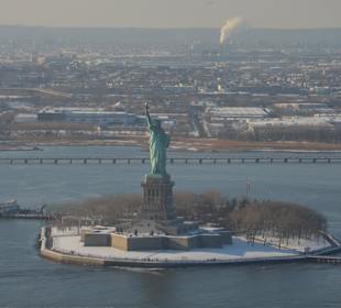 Lady Liberty aus der Luft