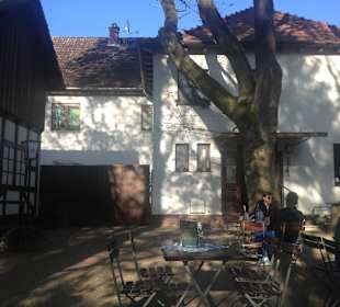 Innenhof, ideal nach einer Fahrradtour