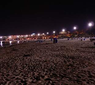 Strand von Sa Coma bei Nacht