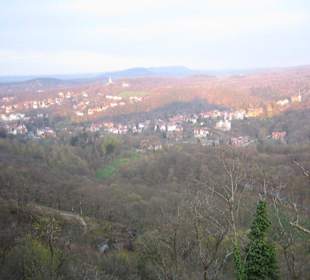 Eisenach zu Fuße der Wartburg.