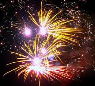 Silvester-Feuerwerk an der Strandpromenade!