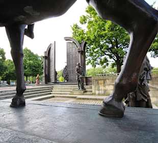 Detail Denkmal Göttinger Sieben