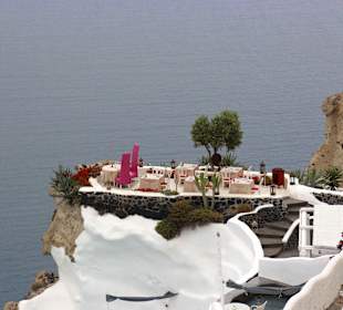 Bester Blick über die Caldera in Fira