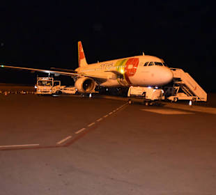 Ankunft am Flughafen auf Sal