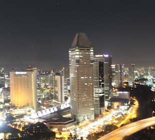 Aussicht Singapore Flyer bei Nacht