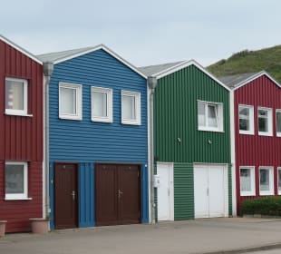 Die bunten Hummerbuden auf Helgoland
