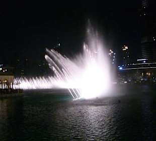 Wasserföntänen am Abend