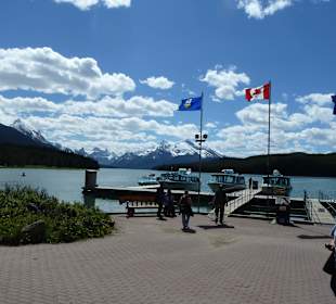Bootstour am Maligne Lake