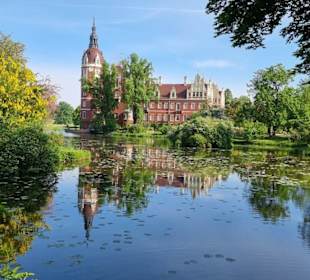 Blick über den Schlossteich auf das Schloss