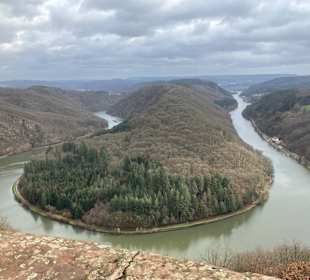 Aussichtspunkt Cloef (Blick zur Saarschleife)