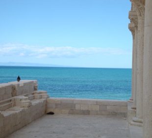 Blick von Vorplatz Kathedrale Richtung Kroatien