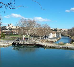 Schleusentreppe von Fonserannes im Februar