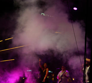Die Bühne im Nebel